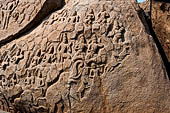 Mamallapuram - Tamil Nadu. Stylistic experiments on boulders just below the new lighthouse.